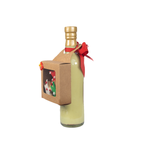 Ponche 12oz + galletas en cajita transparente